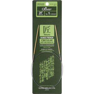 Takumi Bamboo Circular 24-Inch Knitting Needles, Size 3